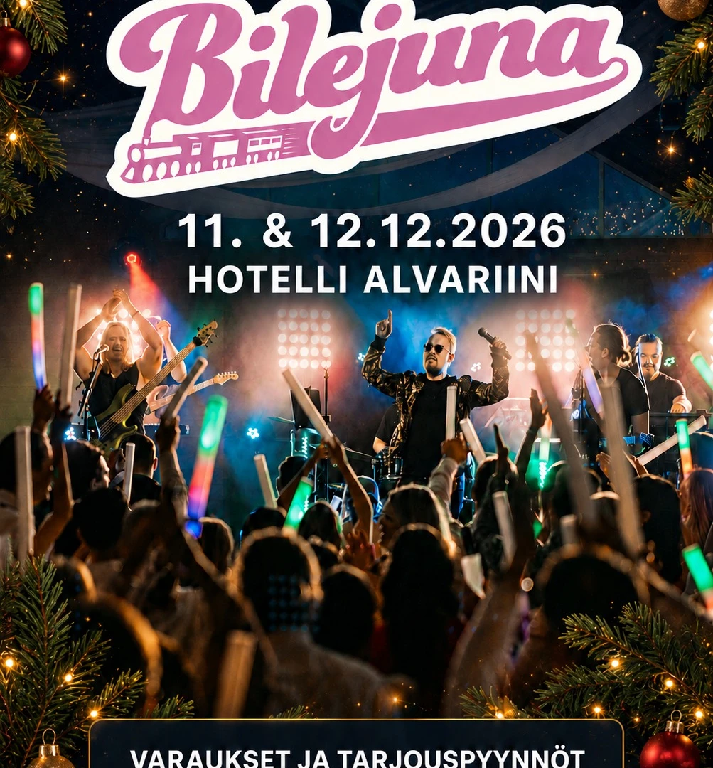 Bilejunapikkujoulut Hotelli Alvariinissa