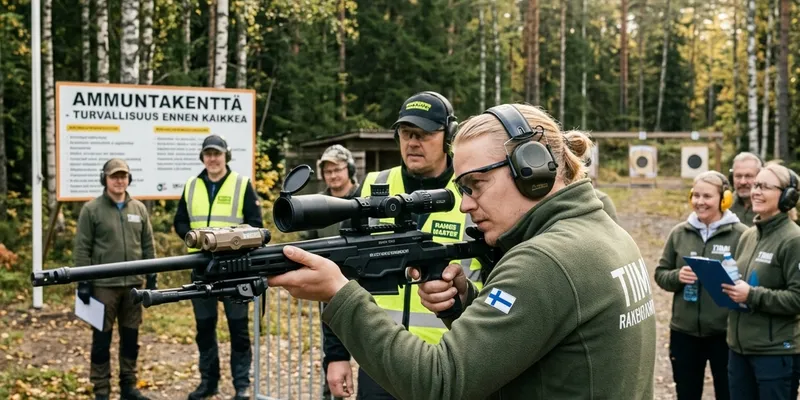 Shooting Game (EcoAims) -aktiviteetti virkistyspäivään Alajärvellä