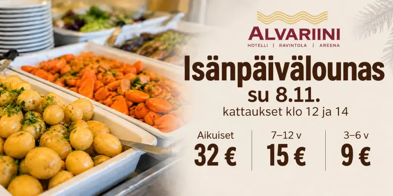 Isänpäivälounas Hotelli Alvariinissa