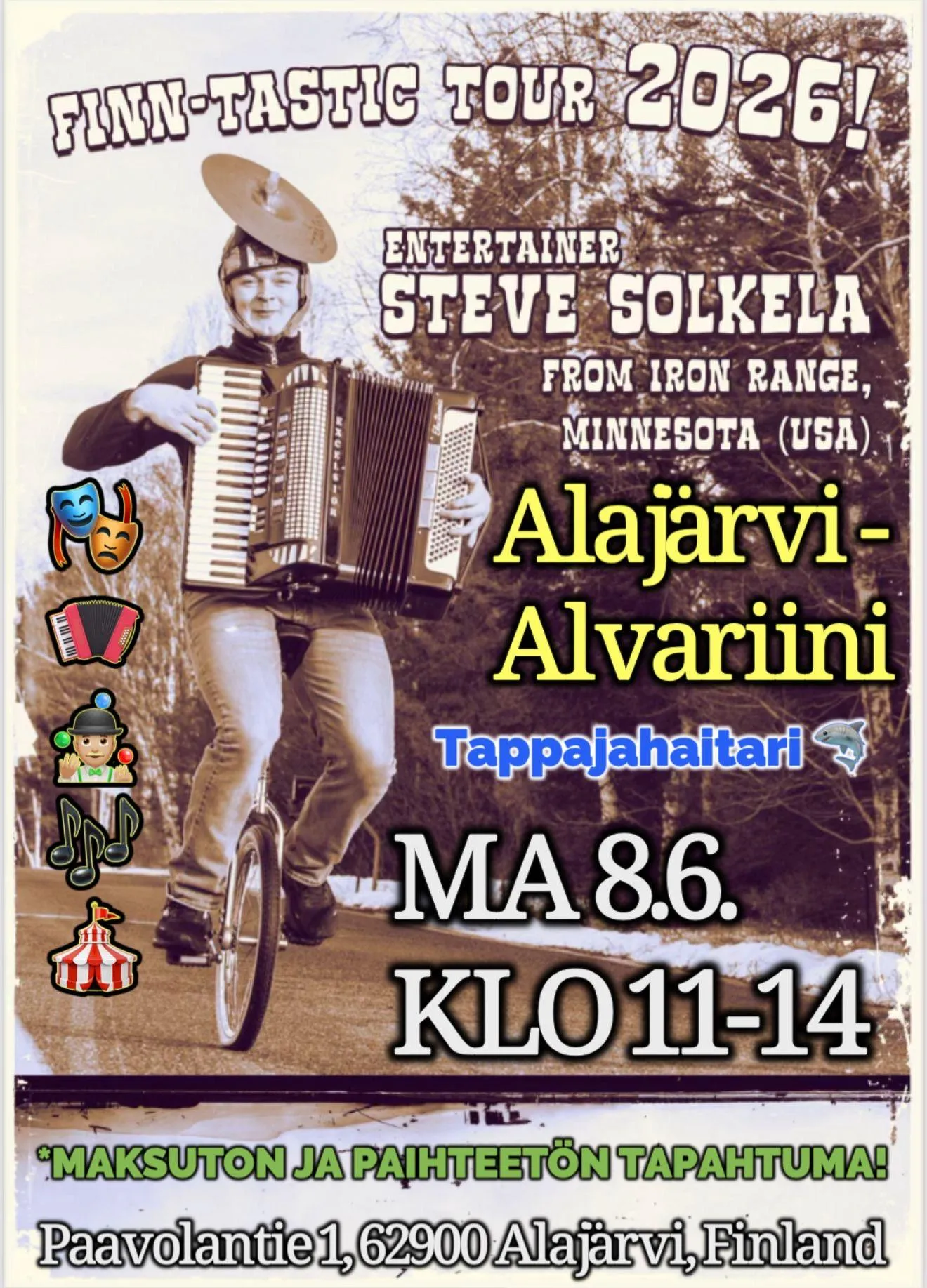 Kesämaanantain tempaus! 🎪 Steve Solkela